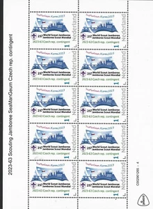 Netherlands 2023-63 Scouting SeaManGeum Czech contingent sheetlet mnh G - Picture 1 of 1
