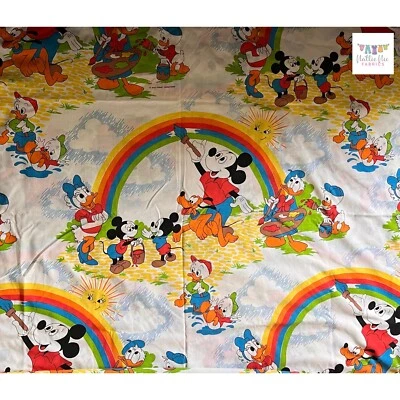 Vintage Twin Mickey Mouse Set of Vintage sheets, 1 pillowcase, Pacific, Disney - Image 1 of 4