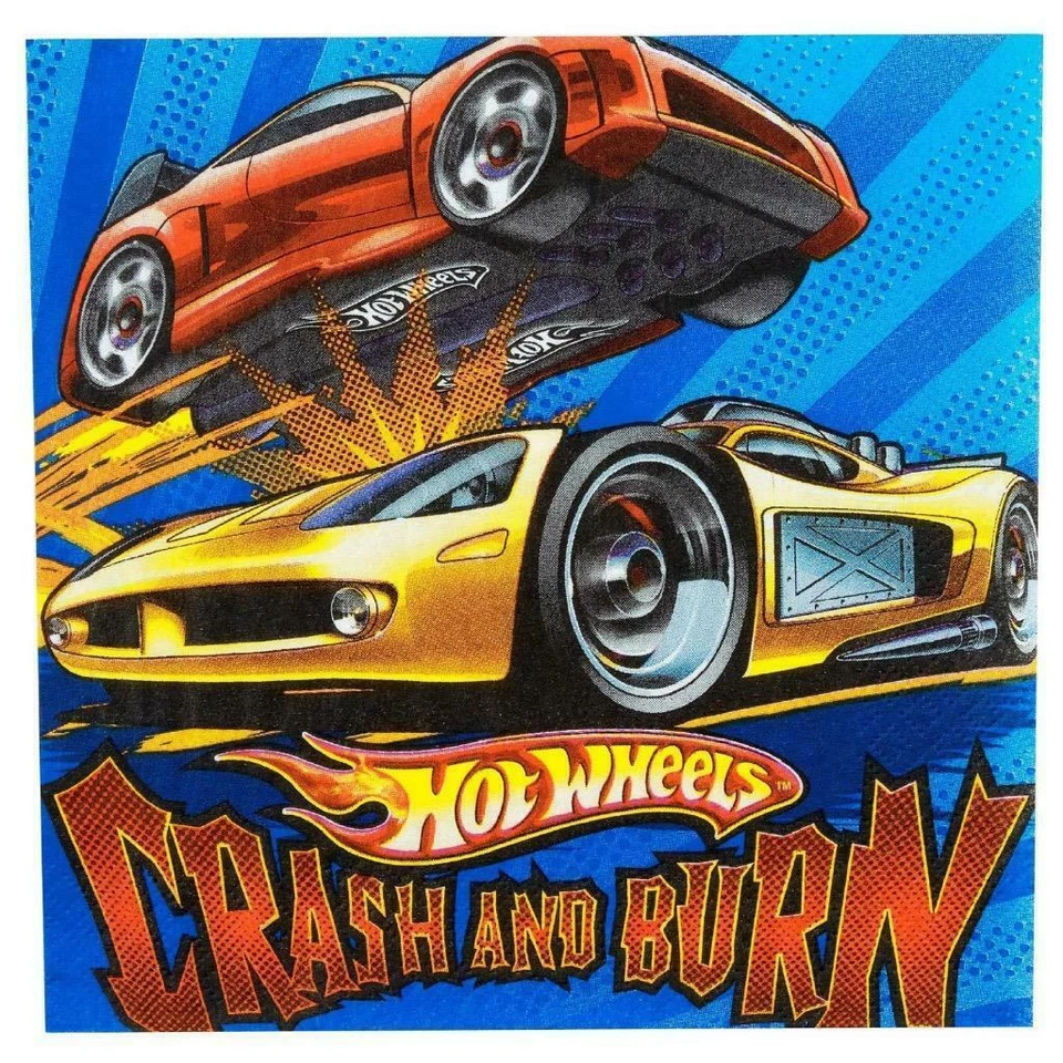 Hot Wheels Speed City Party Supplies Lunch Napkins 16ct. - Image 1 of 1