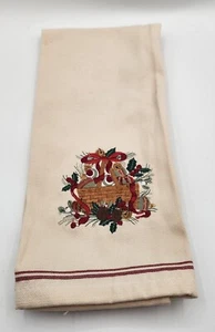Longaberger Natures Garland Kitchen Towel Holiday Hand Towel - Picture 1 of 4