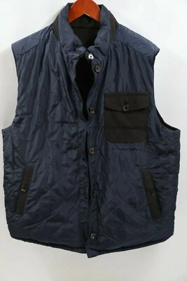 #234 SINGER & SARGENT 皮革双面绗缝背心 L 码 — 第 1/4 张图片