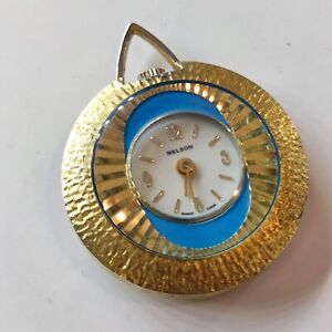 Watch From Neck Mechanical Vintage Years 60 Signature Nelson - Vtg Lady Watch