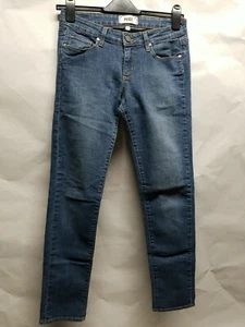 JEANS PAIGE para mujer SKYLINE clavija al tobillo altura baja ajustados elásticos lavado medio, talla 26 - Imagen 1 de 2