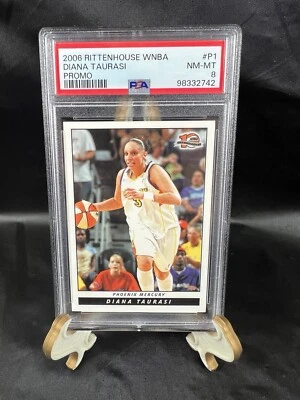 2006 Rittenhouse Diana Taurasi PSA 8 NM-MT Pop 1 WNBA PROMO P1 Mercury 10TH Ann - Image 1 of 2