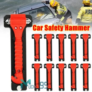 lot 2-in-1 Escape Car Safety Hammer Tool with Window Breaker & Seat Belt Cutter - Picture 1 of 28