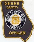 GEORGIA GA REGIONAL HOSPITAL SAVANNAH State Shape Shaped OFFICER police PATCH