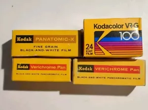 Konvolut 4 Vintage Rollen Kodak Kodacolor Farbfilm abgelaufen 60er Jahre - Bild 1 von 2