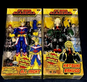 FIGURAS DE ACCIÓN MY HERO ACADEMIA ALL MIGHT KATSUKI BAKUGO FUNMATION MEGA MERGE 5" - Imagen 1 de 11
