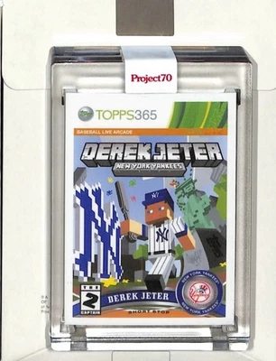Derek Jeter 2021 Topps Project 70 Minecraft por Ermsy #622 sellado Yankees de Nueva York Foto 1 de 3