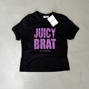 Urban Outfitters Juicy Couture "Juicy Brat" T-Shirt. Black/Purple. Large. - Picture 1 of 5