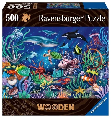 Ravensburger Wooden Jigsaw Puzzle for Adults and Kids Age 14 Years Up - Under Th - Image 1 of 4