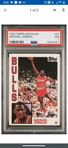 1992 Topps Archives Michael Jordan 52 PSA 7 - Picture 1 of 2