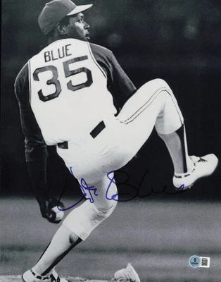 Foto firmada autografiada por Vida azul 11x14 Oakland A's Beckett BAS QR #SB30642 Foto 1 de 2