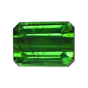 0.96 Ct Perfect Octagan 6.2 x 4.6 MM 100% Natural Green Mozambique Tourmaline !! - Picture 1 of 4