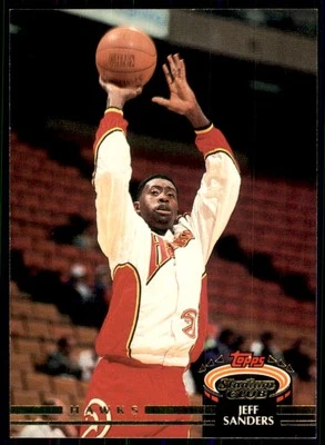 1992-93 Topps Stadium Club Jeff Sanders Atlanta Hawks #336 - Image 1 of 2