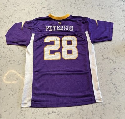 Camiseta deportiva #28 Adrian Peterson Minnesota Vikings para mujer NFL púrpura talla XL Foto 1 de 4