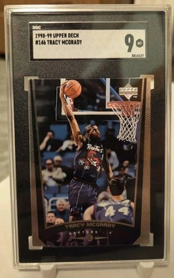 1998-99 Upper Deck Encore Tracy McGrady #79 HOF SGC 9 - Image 1 of 2