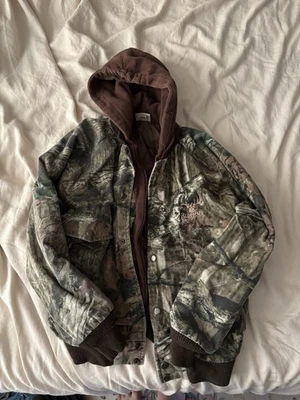 Chaqueta camuflada con capucha Red Head juvenil talla grande cremallera completa Foto 1 de 4