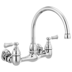 Peerless P2765LF Elmhurst 1.5 GPM Wall Mounted Bridge Kitchen Faucet, Chrome - Picture 1 of 5