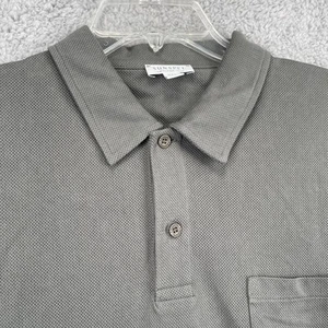 Sunspel Riviera Poloshirt Herren XXL 2XL Kurzarm Preppy Freizeit Einfarbig Grau - Bild 1 von 8