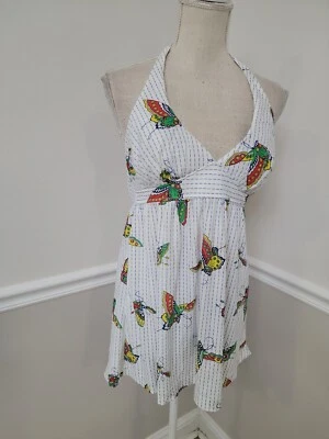 Vintage JCPenney Butterflys 🦋Halter Top Size 10 - Image 1 of 4