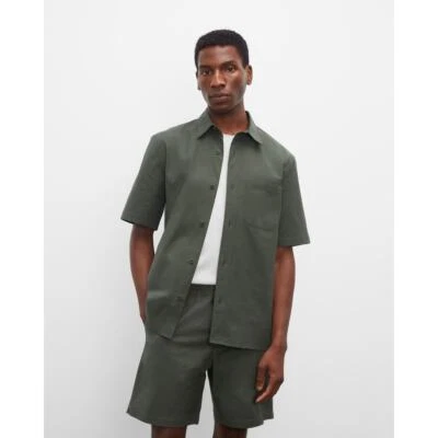 Club Monaco NWT Men's Short Sleeve Ripstop Shirt Olive Green in XXS - Image 1 of 4