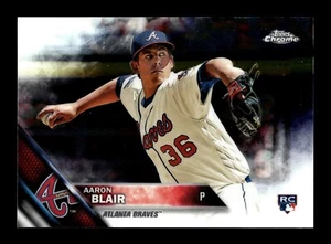 2016 Topps Chrome Baseball Aaron Blair #196 RC Atlanta Braves - Picture 1 of 2