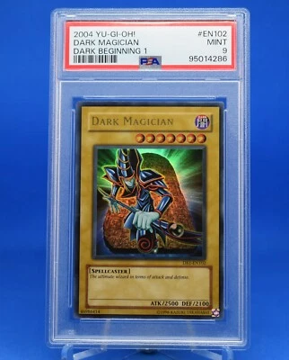 2004 Yu-Gi-Oh! Dark Magician [DB1-EN102] Ultra Rare PSA 9 - Image 1 of 2