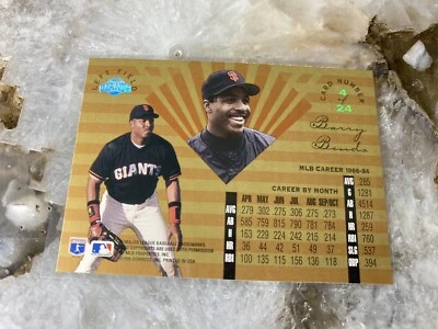 ** BEAUTY ** 1995 Leaf Limited GOLD Prism Foil #4 Barry Bonds Baseball Card!! - Image 1 of 2