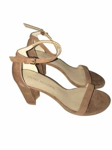 stuart weitzman suede pumps 8 Nearly Nude Saddle - Picture 1 of 11