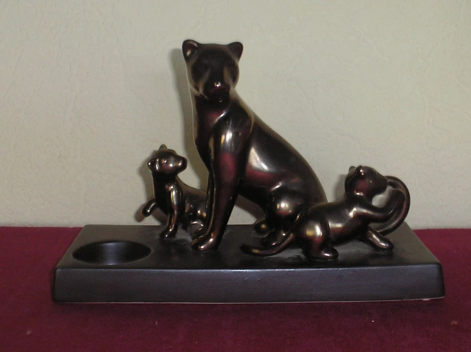 Porte bougies famille imperiale lions PARTYLITE  / no lampion rechaud lion.... - Photo 1/1