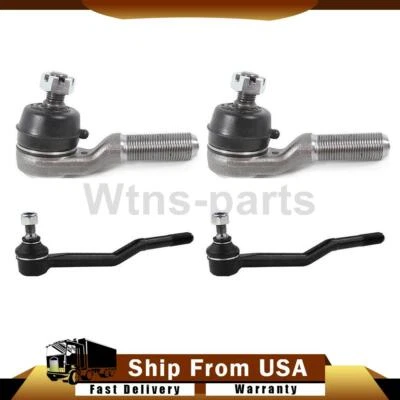 Para Nissan Frontier 1998-2001 2,4 L tracción trasera 4x extremo de barra de dirección interior delantero exterior Foto 1 de 4