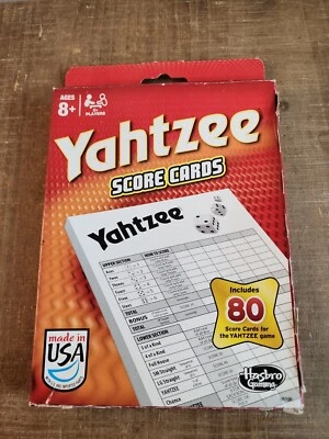 Hasbro Gaming 06100 Yahtzee Game Score Pads 80 Sheets - Image 1 of 4