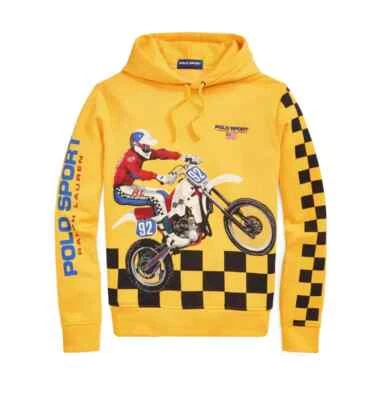 Ralph Lauren Polo Sport Motocross-Print Hoodie Engineered Victory Lap ( S ) - Image 1 of 4