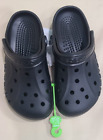 Crocs Adult Baya Black Clogs - Men's Size 4 / Women's Size 6 Su P
