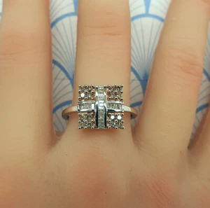 Gemporia 9ct 375 White Gold 0.50ct Cognac Diamond Ring - Brand New with Box - Picture 1 of 15