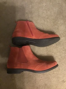 New Hotter burnt orange suede boots size 8 - Picture 1 of 6