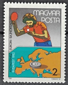 HUNGARY:1982 SC#2734 MH European Table Tennis Championship  AJ274 - Picture 1 of 2