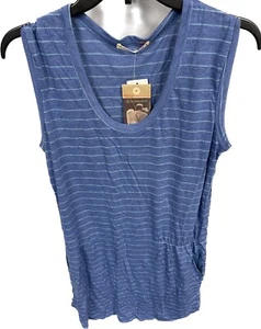 Alternative Apparel Damen Morro Bay Kleid blau gestreift Größe Small B117 - Bild 1 von 2