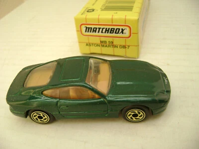 1993 MATCHBOX SUPERFAST MB59 GREEN ASTON MARTIN LAGONDA DB-7 NEW IN BOX - Image 1 of 3