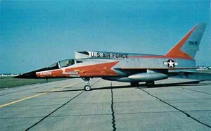 Postcard Aeroplane North American F-107A - Picture 1 of 2