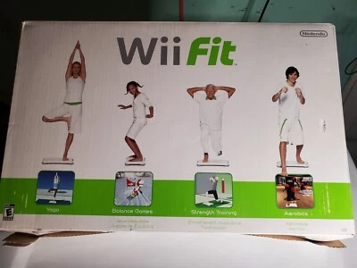 Nintendo Wii Fit Balance Board Board Only in box Powers up but untested on wii - Image 1 of 4