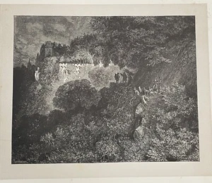 GUSTAVE DORÉ, FAIRY TALES BY PERRAULT Wood Engraving, 1862 - SLEEPING BEAUTY (1) - Imagen 1 de 6