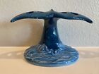 Wyland Studios Whale Tail Toothbrush Holder Ceramic Blue