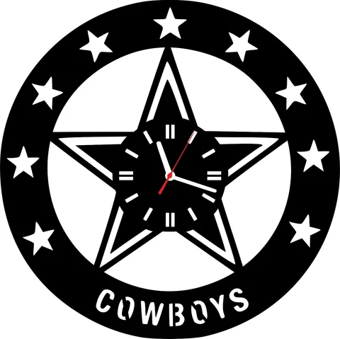 Wooden wall clock nfl team dallas cowboys football gifts for him men women lover Cover