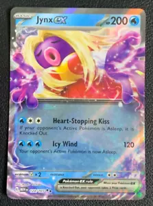 Jynx ex 124/165 Escarlata y Violeta 151 Doble Raro Holo Pokemon Juego de Cartas Coleccionables Casi Nuevo - Imagen 1 de 2