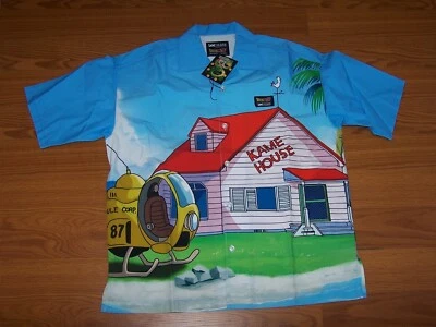Size S Men's Lee X-Line DragonballZ Kame House Short Sleeve Button Down Shirt - Image 1 of 4