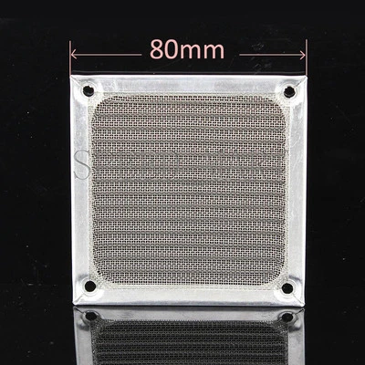 80mm Aluminum cooling Dustproof Dust Filter Grill Mesh Guard PC CASE CPU Fan - Image 1 of 2