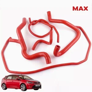 Kit de mangueras de refrigerante de radiador de silicona rojo para Ford Focus MK2 ST225 2005-2012 - Imagen 1 de 8