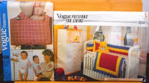 2 New Vogue Baby Patterns 8289-Diaper Bag Changing Pad-1514-Quilt Diaper Holder - Picture 1 of 7